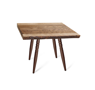 Кухонный обеденный стол SHT-TU15 (4 шт.)/ТT10 (медный металлик/натуральное дерево) в Чебоксарах