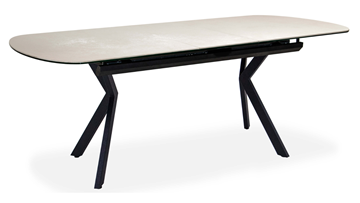 Кухонный раздвижной стол Шамони 3CX 180х95 (Oxide Avorio/Графит) в Чебоксарах - предосмотр 1