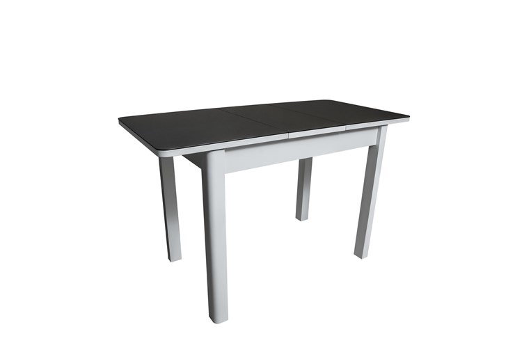 Кухонный стол раздвижной Айсберг-1СТ белое-черное в Чебоксарах - изображение 1