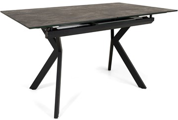 Кухонный раздвижной стол Бордо 1CX 140х85 (Oxide Nero/Графит) в Чебоксарах