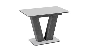 Раздвижной стол Чинзано тип 1 (Моод темный/стекло белое матовое) в Чебоксарах