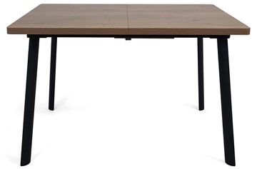 Обеденный раздвижной стол Дали-1L(ноги черные, дуб табако) в Чебоксарах - предосмотр 1