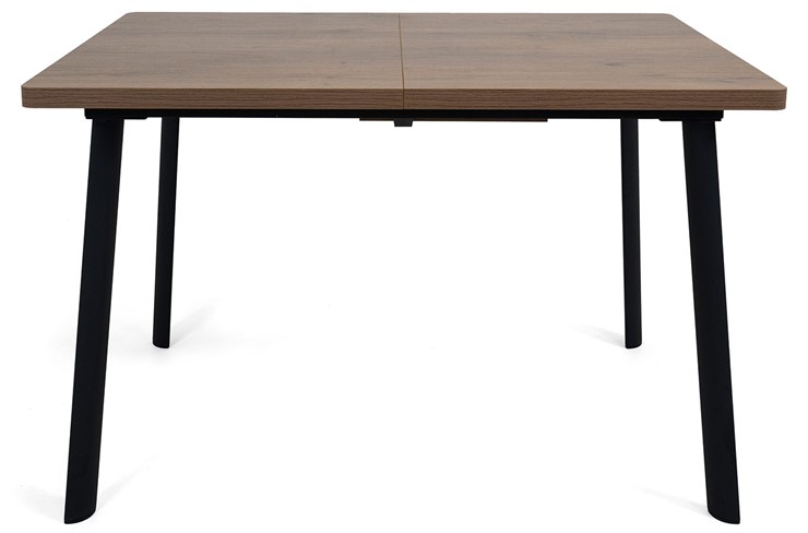 Обеденный раздвижной стол Дали-1L(ноги черные, дуб табако) в Чебоксарах - изображение 1