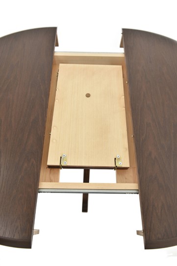 Кухонный раскладной стол Фабрицио-1 исп. Круг 820, Тон 9 (Морилка/Эмаль) в Чебоксарах - изображение 6