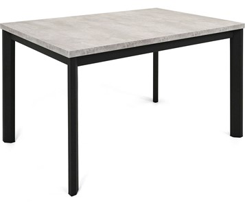 Кухонный раскладной стол Нагано-1L (ноги черные, светлый цемент) в Чебоксарах