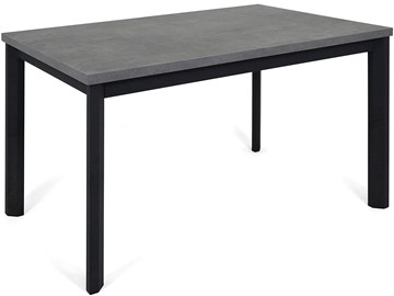 Кухонный стол раскладной Нагано-3L (ноги черные, серый камень) в Чебоксарах