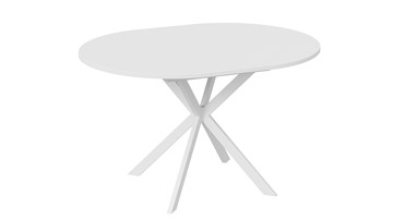 Кухонный стол Мэдисон Тип 1 (Белый муар, Белый) в Чебоксарах - предосмотр 3