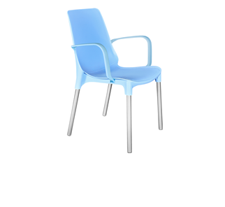 Обеденный стул SHT-ST76/S424 (голубой/хром лак) в Чебоксарах