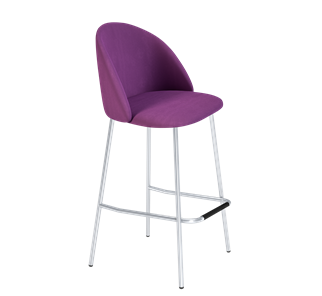 Барный стул SHT-ST35 / SHT-S29P (ягодное варенье/хром лак) в Чебоксарах