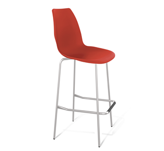 Барный стул SHT-ST29/S29 (красный ral 3020/хром лак) в Чебоксарах - предосмотр
