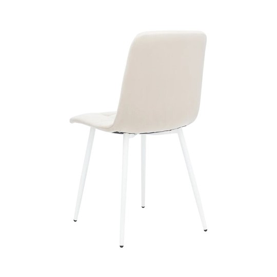 Обеденный стул Leset Скай (Металл белый/велюр песок) в Чебоксарах - изображение 3