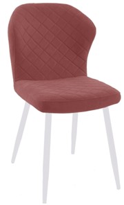Мягкий стул 239 розовый, ножки белые в Чебоксарах