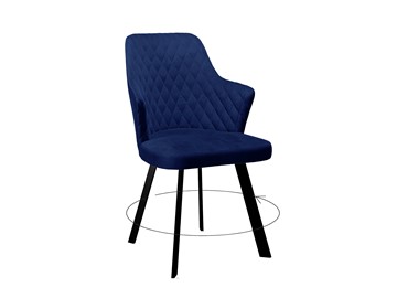 Кухонный стул 245 Поворотный синий/черный в Чебоксарах