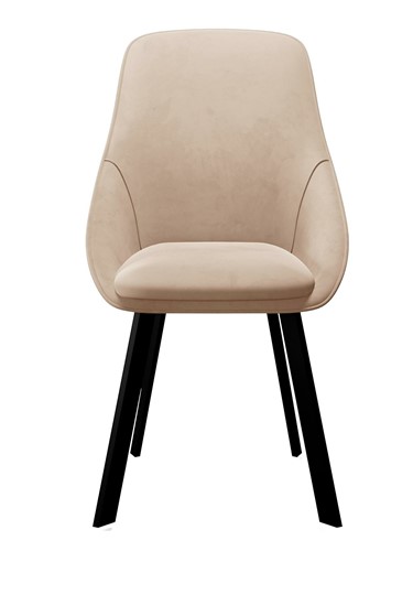 Мягкий стул 246 Поворотный, Микровелюр Z128 Бежевый / опоры черные в Чебоксарах - изображение 1