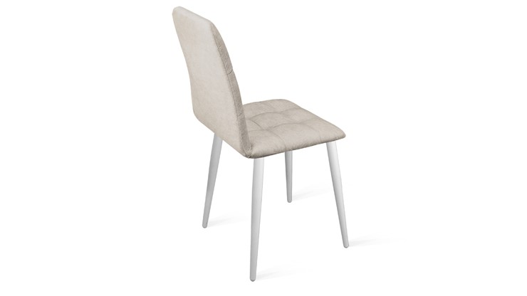 Обеденный стул Аспен К1С (Белый матовый/Микровелюр Duna Brilliant) в Чебоксарах - изображение 2