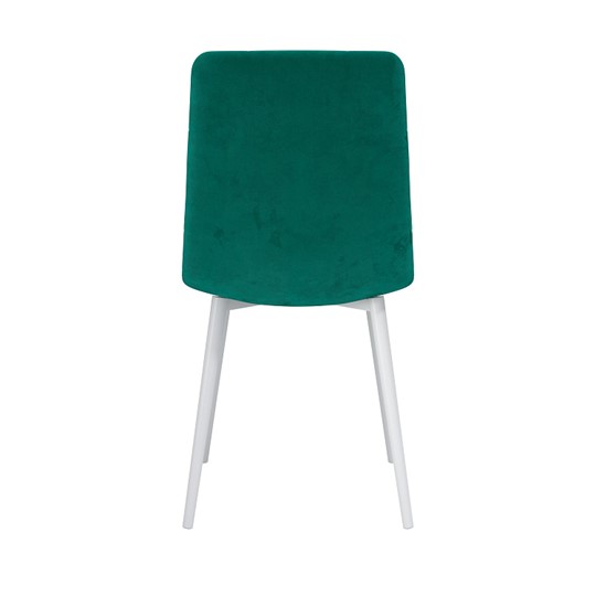 Обеденный стул Белла, велюр тенерифе изумруд/Цвет металл белый в Чебоксарах - изображение 3
