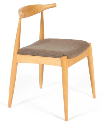 Обеденный стул BULL бук/ткань 54,5x54x75 Натуральный арт.19586 в Чебоксарах - изображение