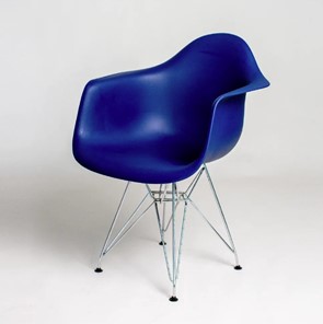 Обеденный стул DSL 330 Chrom (темно-синий) в Чебоксарах