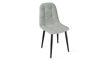 Обеденный стул Райс К1С (Черный муар/Велюр Confetti Silver) в Чебоксарах