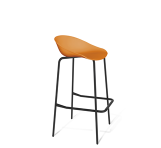 Барный стул SHT-ST19/S29 (оранжевый/черный муар) в Чебоксарах