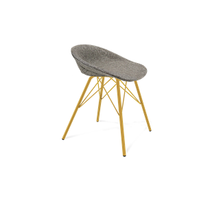 Обеденный стул SHT-ST19-SF1 / SHT-S37 (коричневый сахар/золото) в Чебоксарах