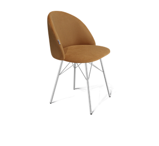 Обеденный стул SHT-ST35 / SHT-S64 (горчичный/хром лак) в Чебоксарах