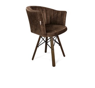 Обеденный стул SHT-ST42-1 / SHT-S70 (кофейный трюфель/темный орех/черный муар) в Чебоксарах