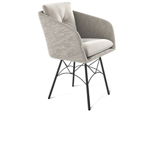 Обеденный стул SHT-ST43-2 / SHT-S107 (морозное утро/черный муар) в Чебоксарах