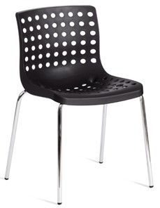 Обеденный стул SKALBERG (mod. C-084-A) 46х56х79 Black (черный) / Chrome (хром) арт.19258 в Чебоксарах