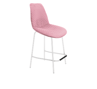 Полубарный стул SHT-ST29-С22 / SHT-S29P-1 (розовый зефир/белый муар) в Чебоксарах