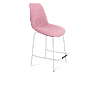 Полубарный стул SHT-ST29-С22 / SHT-S29P-1 (розовый зефир/хром лак) в Чебоксарах