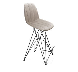 Полубарный стул SHT-ST29-С22 / SHT-S66-1 (лунный камень/черный муар) в Чебоксарах