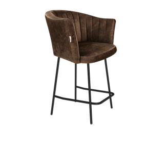 Полубарный стул SHT-ST42-1 / SHT-S29P-1 (кофейный трюфель/черный муар) в Чебоксарах