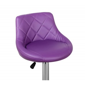 Барный стул Комфорт с мягкой спинкой WX-2396 экокожа фиолетовый в Чебоксарах - предосмотр 2