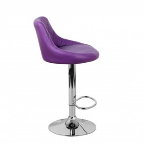 Барный стул Комфорт с мягкой спинкой WX-2396 экокожа фиолетовый в Чебоксарах - предосмотр 3