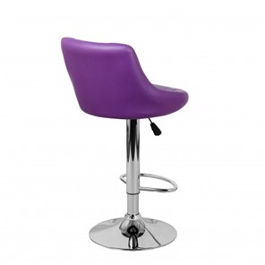 Барный стул Комфорт с мягкой спинкой WX-2396 экокожа фиолетовый в Чебоксарах - предосмотр 4