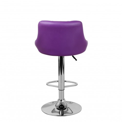 Барный стул Комфорт с мягкой спинкой WX-2396 экокожа фиолетовый в Чебоксарах - изображение 5
