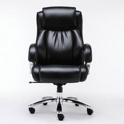 Компьютерное кресло Brabix Premium Status HD-003 (рециклированная кожа, хром, черное) 531821 в Чебоксарах - изображение