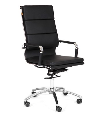 Офисное кресло CHAIRMAN 750 экокожа черная в Чебоксарах - изображение