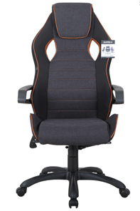 Офисное кресло Brabix Techno Pro GM-003 (ткань, черное/серое, вставки оранжевые) в Чебоксарах