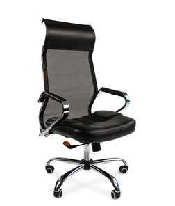 Кресло компьютерное CHAIRMAN 700 сетка, цвет черный в Чебоксарах