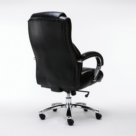 Компьютерное кресло Brabix Premium Status HD-003 (рециклированная кожа, хром, черное) 531821 в Чебоксарах - изображение 2