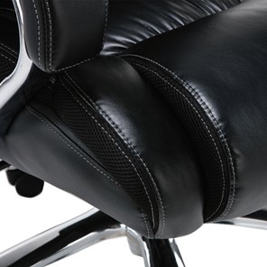 Компьютерное кресло Brabix Premium Status HD-003 (рециклированная кожа, хром, черное) 531821 в Чебоксарах - предосмотр 9