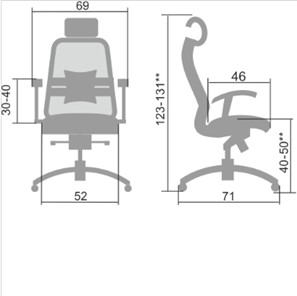 Офисное кресло Samurai S-3.04, черный в Чебоксарах - предосмотр 4
