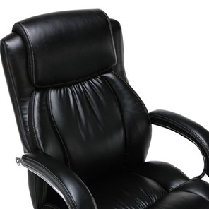 Компьютерное кресло Brabix Premium Status HD-003 (рециклированная кожа, хром, черное) 531821 в Чебоксарах - предосмотр 4