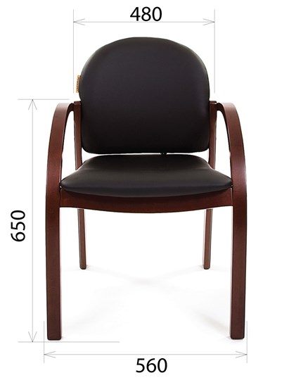 Офисное кресло CHAIRMAN 659 Экокожа черная в Чебоксарах - изображение 1