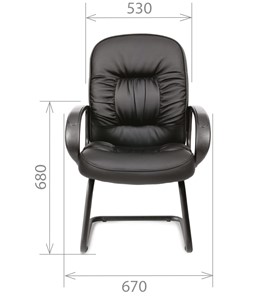 Кресло компьютерное CHAIRMAN 416V экокожа черная в Чебоксарах - предосмотр 1