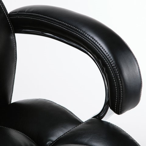 Компьютерное кресло Brabix Premium Status HD-003 (рециклированная кожа, хром, черное) 531821 в Чебоксарах - изображение 8