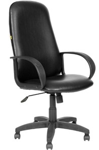 Кресло компьютерное CHAIRMAN 279, экокожа, цвет черный в Чебоксарах