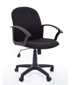 Кресло компьютерное CHAIRMAN 681 Ткань C-3 черное в Чебоксарах - предосмотр